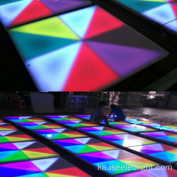 DMX512 RGB ინტერაქტიული DMX LED ცეკვის იატაკი